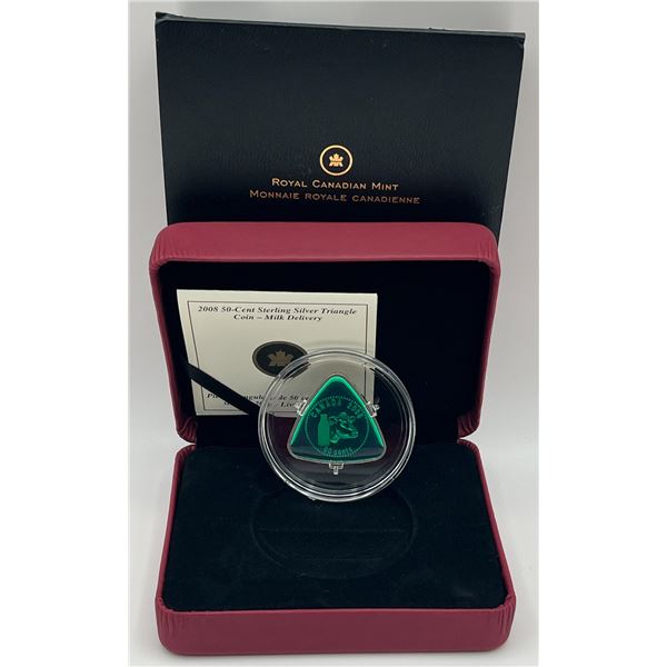 2008 50-cent Sterling Silver Triangle Milk Delivery Coin