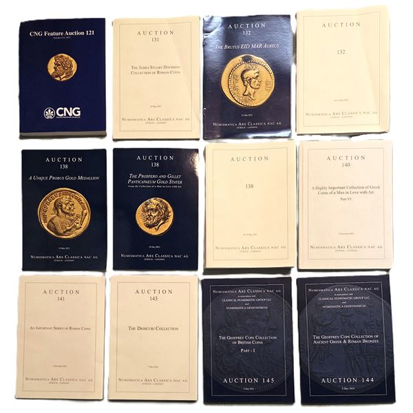 Lot of Twenty-One Auction Catalogues.
