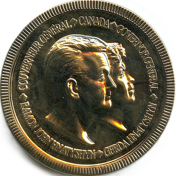 Governor General Medal, Hnatyshyn, Gilt Tombac.