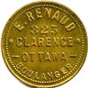 Image 1 : Lot of Three E. Renaud 1 Pain Bakery Tokens.
