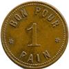 Image 4 : Lot of Three E. Renaud 1 Pain Bakery Tokens.