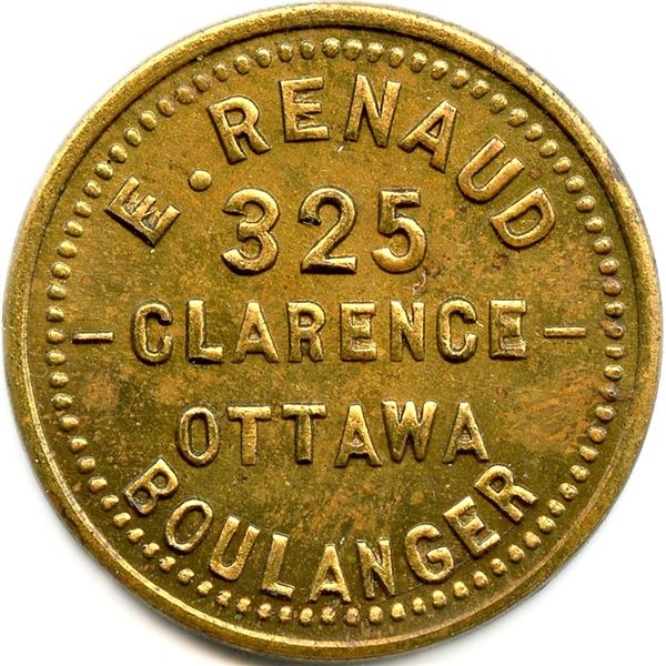 Lot of Three E. Renaud ½ Pain Bakery Tokens.