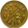Image 2 : Lot of Three E. Renaud ½ Pain Bakery Tokens.