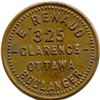 Image 3 : Lot of Three E. Renaud ½ Pain Bakery Tokens.