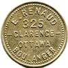 Image 5 : Lot of Three E. Renaud ½ Pain Bakery Tokens.