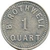 Image 1 : Lot of Four B. Rothwell Dairy Tokens.