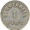 Image 3 : Lot of Four B. Rothwell Dairy Tokens.