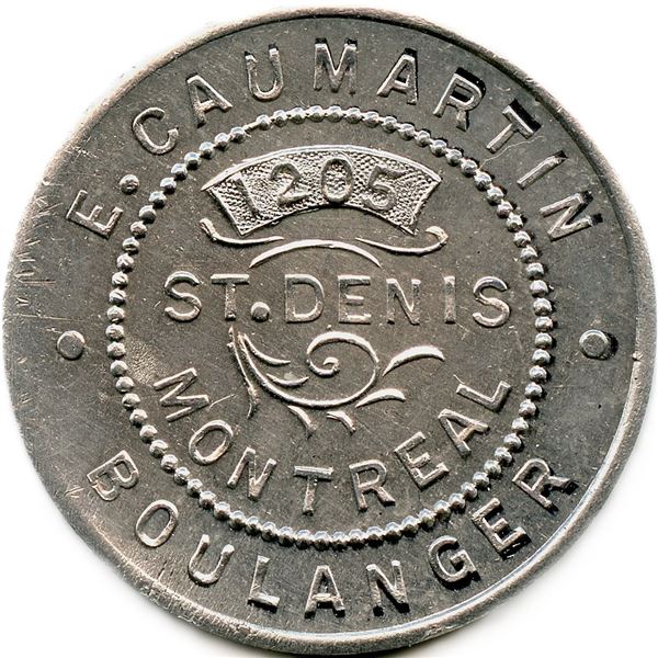 Lot of Four E. Caumartin Bakery Tokens.