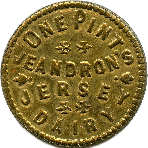 Lr. 1070x, Br. 810. Jeandron Jersey Dairy.