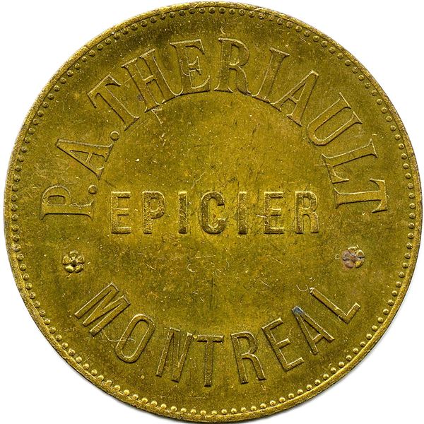 Lot of Five P.A. Theriault Tokens.