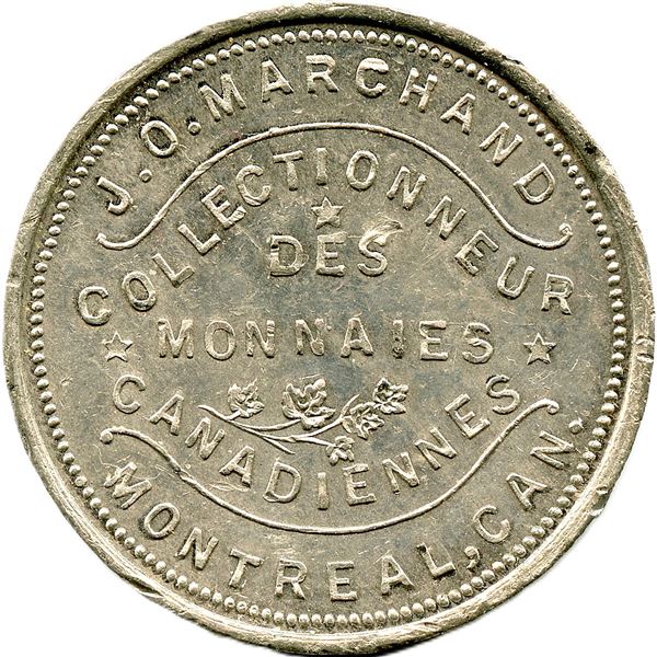 Lr. 1074d, Br 636. J. O. Marchand's Numismatist Card.