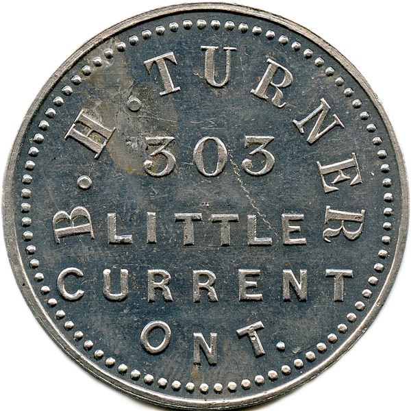 Lot of Four B.H. Turner Tokens.