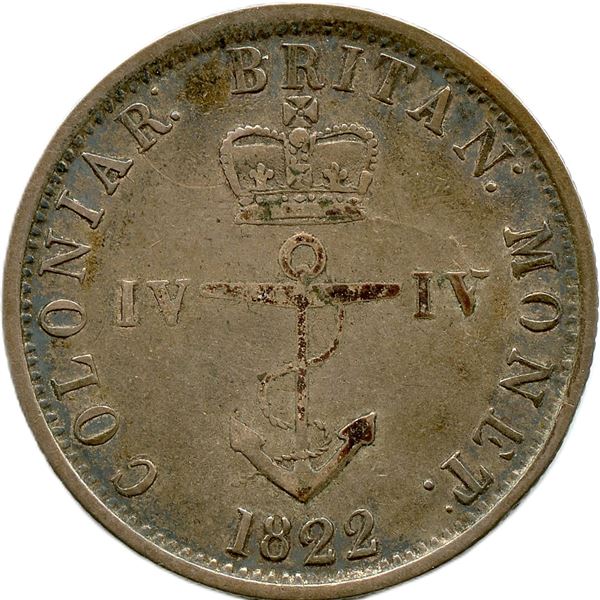 Lot of Five 1822 Anchor Money.
