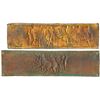 Image 10 : Lot of Eight Mid 19th Century Copper Electrotype Plaques Depicting The Parthenon Frieze By John Henn