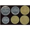Image 2 : Knight's Coin shop, Newfoundland Tokens Lot of 6