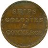 Image 12 : Lot of Eleven Ships Colonies & Commerce Tokens.