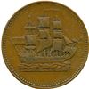 Image 17 : Lot of Eleven Ships Colonies & Commerce Tokens.