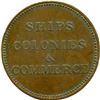 Image 22 : Lot of Eleven Ships Colonies & Commerce Tokens.