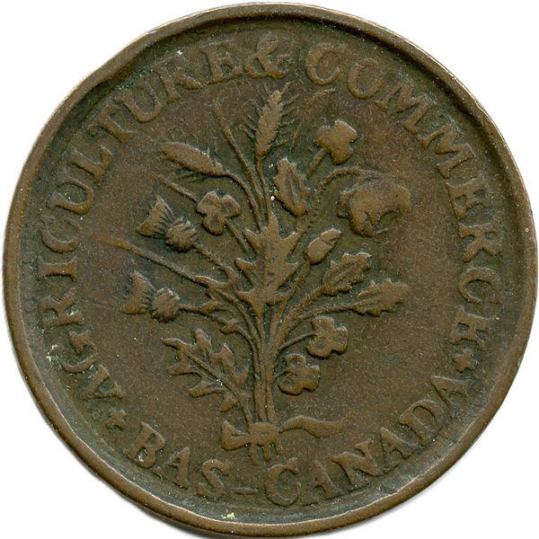 Lot of Twenty-Six Lower Canada Tokens.