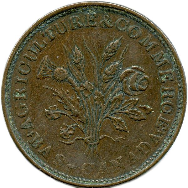 Lot of Four Lower Canada Tokens.