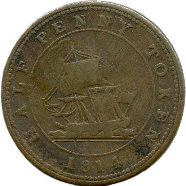 Lot of Thirteen Lower Canada Tokens.