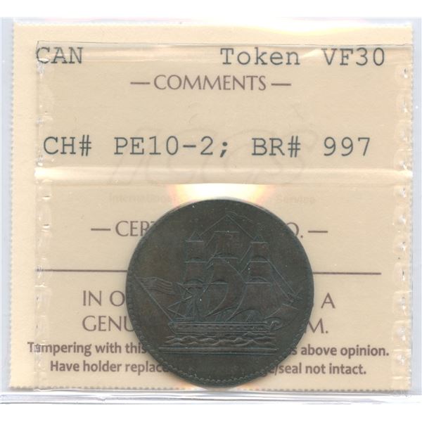 Ships Colonies & Commerce Token, BR 997
