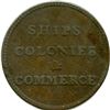 Image 10 : Lot of Eight Ships Colonies and Commerce Tokens.