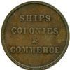 Image 14 : Lot of Eight Ships Colonies and Commerce Tokens.