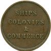 Image 18 : Lot of Eight Ships Colonies and Commerce Tokens.