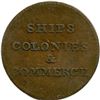 Image 4 : Lot of Eight Ships Colonies and Commerce Tokens.