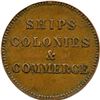 Image 2 : Lot of Ten Ships Colonies and Commerce Tokens.