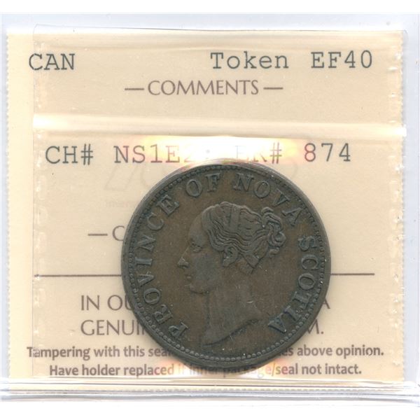 Nova Scotia Pure Victoria Half Penny Token, BR 874