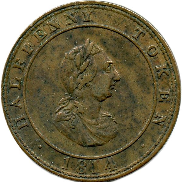 Lot of Fourteen Nova Scotia Tokens.