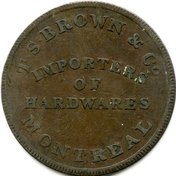 Lot of Seventeen Lower Canada Tokens.