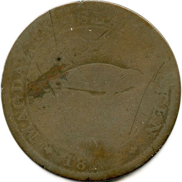 Lot of Two Magdalen Island Tokens.