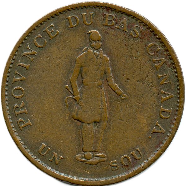 Lot of  Eighteen Lower Canada Tokens.