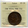 Image 1 : Province of Canada Upper Canada Half Penny Token