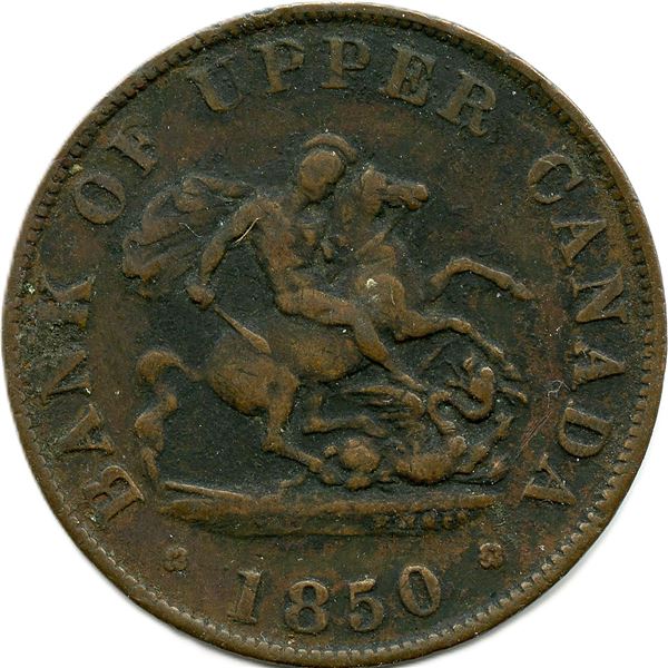 Lot of Twenty Two Bank Of Upper Canada Tokens.