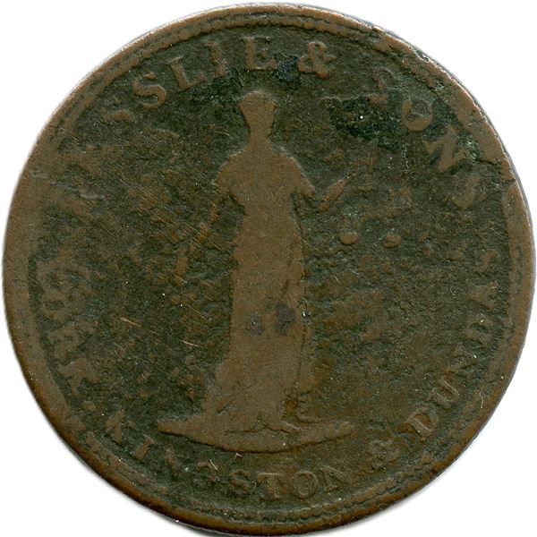 Lot of Sixteen Upper Canada Tokens.