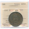 Image 1 : Quebec Bank Half Penny Un Sou Token, BR 529