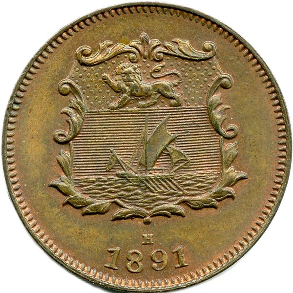 Lot of Two British North Borneo Co. Tokens.