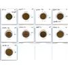 Image 1 : Lot of Nine Civil War Tokens.