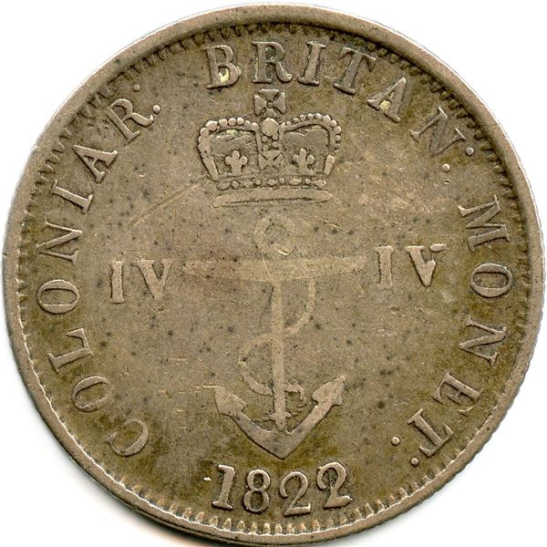 Lot of Three 1822 Anchor Money.