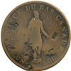 Image 1 : Lot of Four Counterstamped Tokens and USA Large Cent.