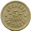 Image 8 : Lot of Five Breton Post Confederation Tokens.