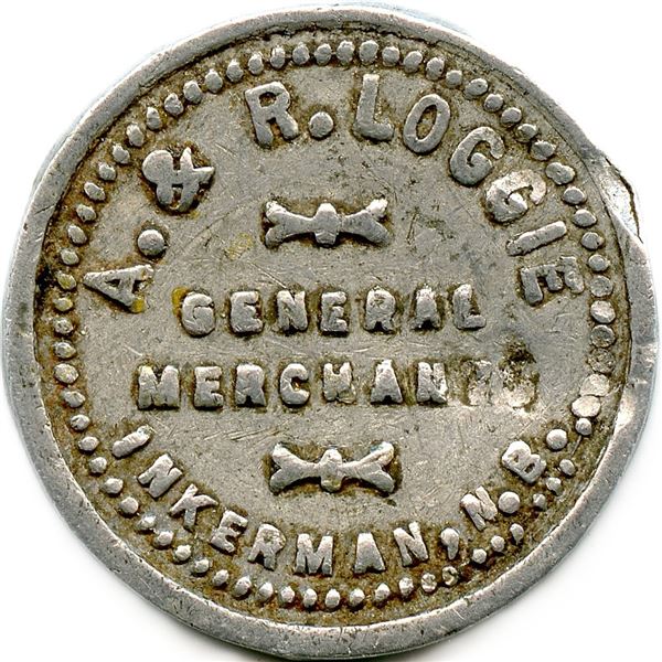 Lot of Eleven New Brunswick and Nova Scotia Tokens.