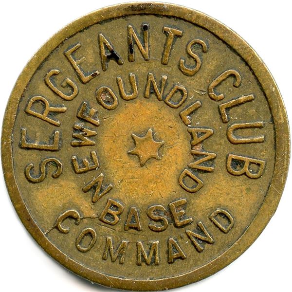 Lot of Six Newfoundland Tokens.