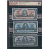 Image 1 : Bank of Canada $2, $5, $10, 1937 - BCS Graded Lot of 3