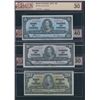Image 1 : Bank of Canada $5, $10, 20, 1937 - BCS Graded Lot of 3