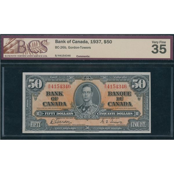 Bank of Canada $50, 1937